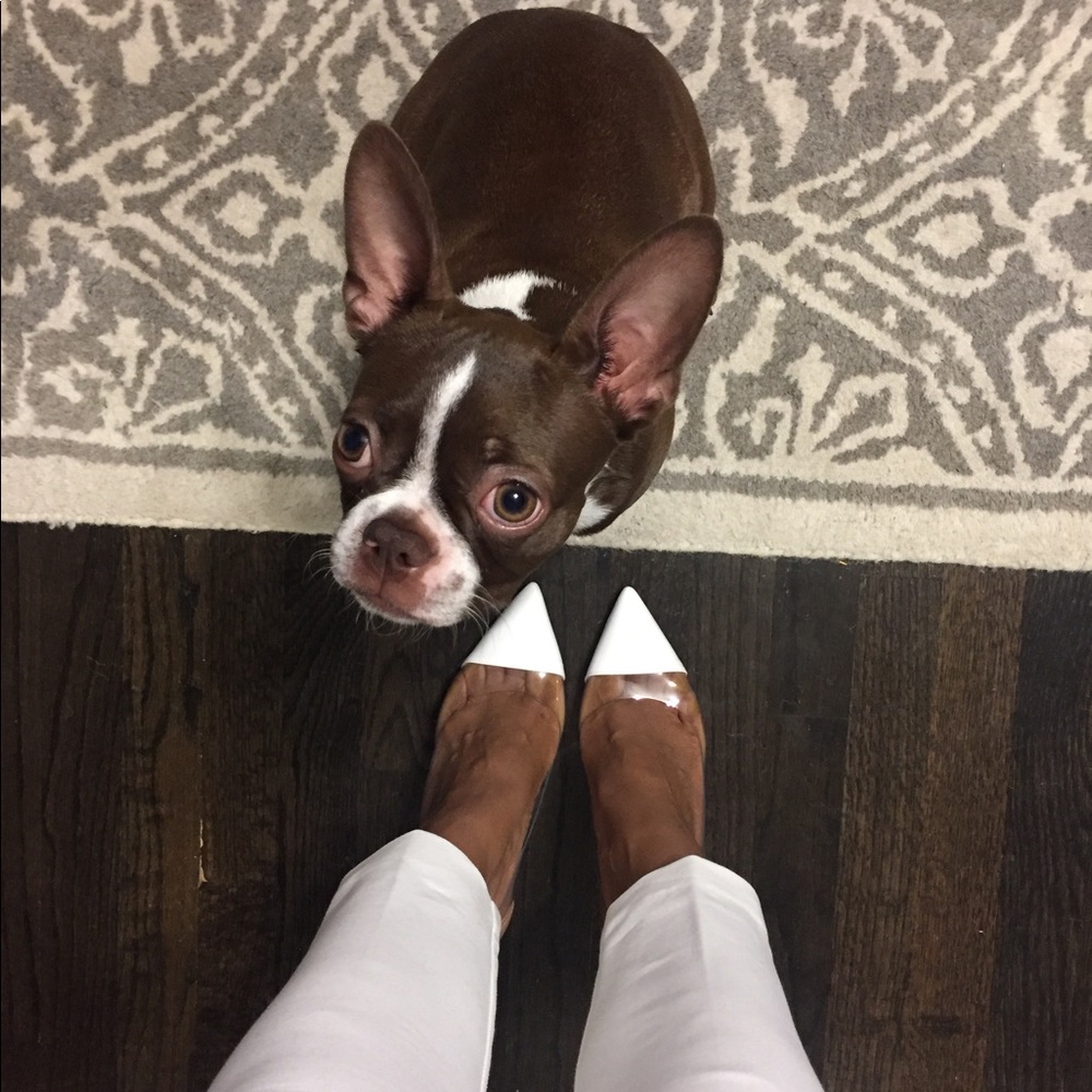 Tan & White Plexi Pump
